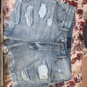 aeropostale 90s high rise cut off shorts, size 16